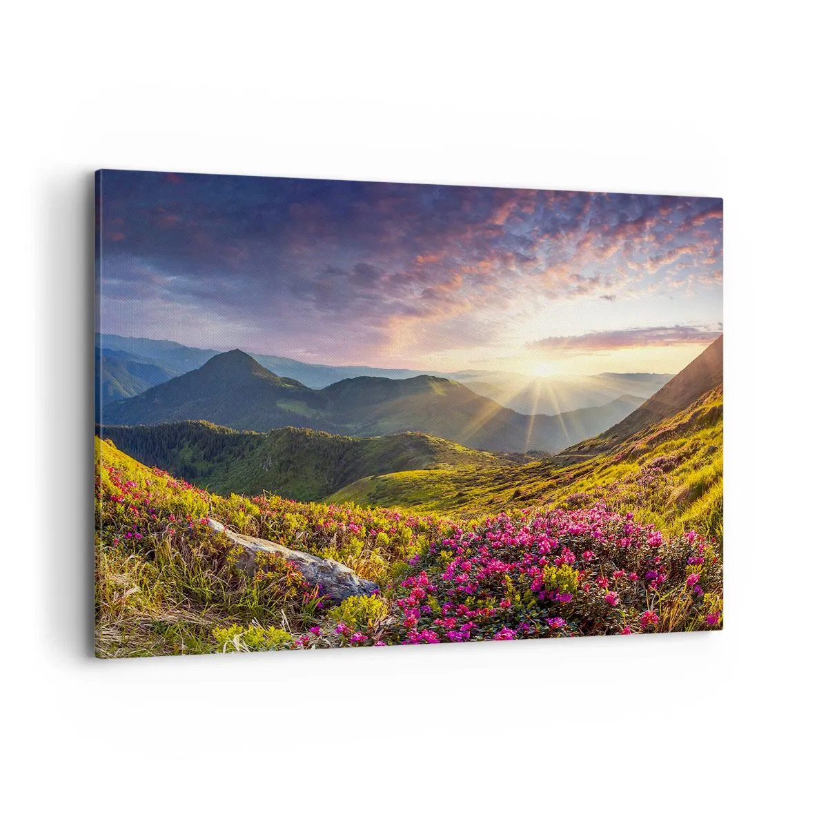 Canvas picture - Freshness of Mountain Morning - 120x80 cm