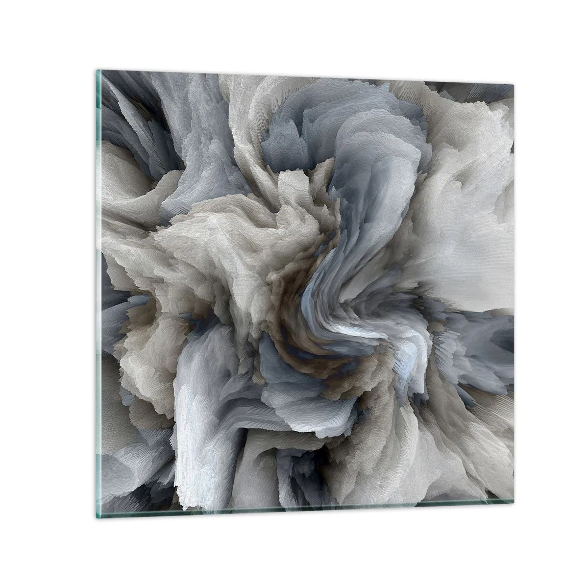 Glass picture - Stone and Flower - 30x30 cm