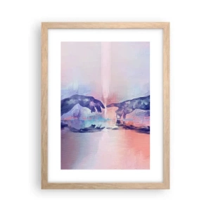 Poster in light oak frame - Godly Spark of Life - 30x40 cm