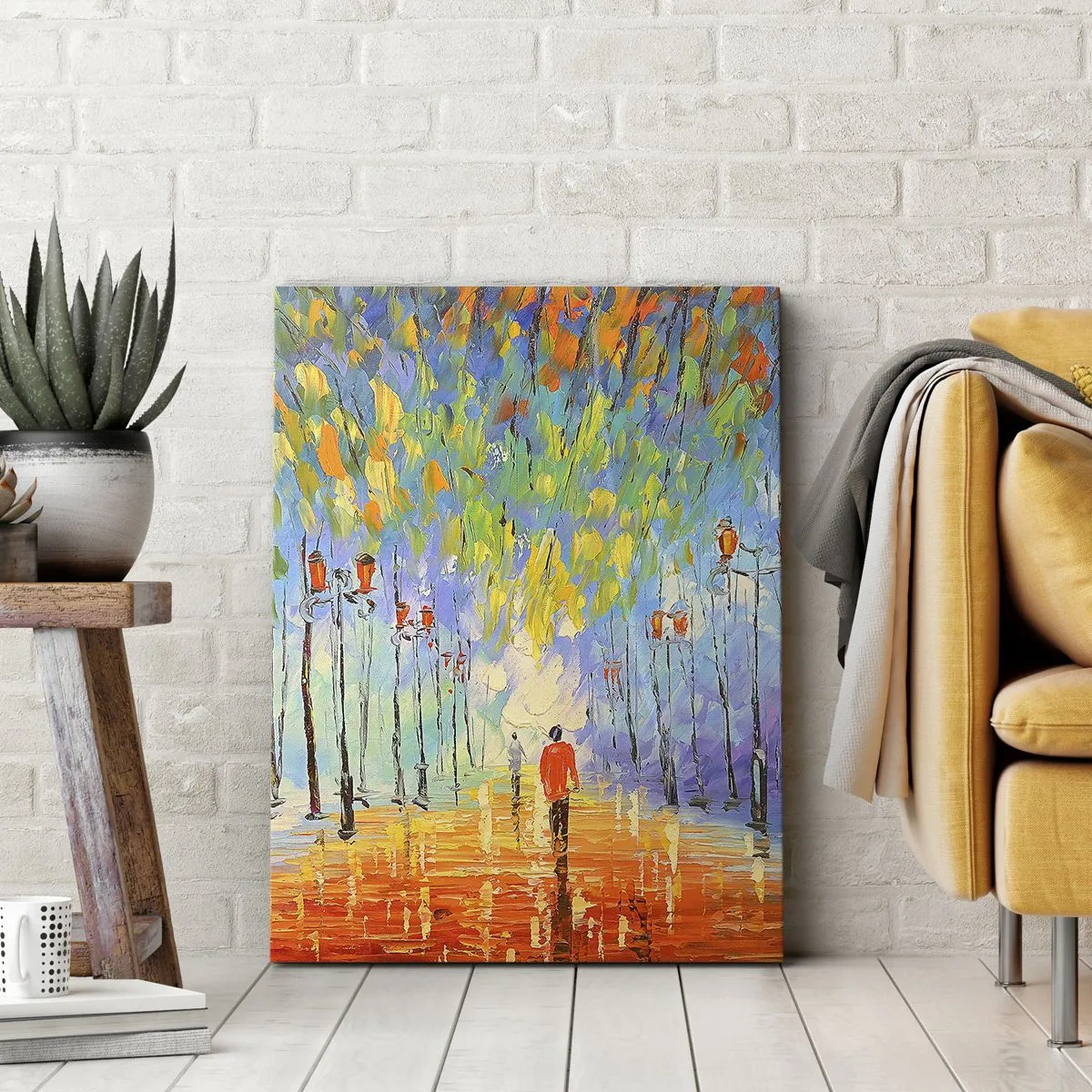 Canvas picture - Night Rain Song - 45x80 cm