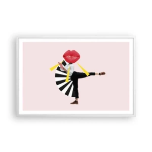 Poster in white frmae - Surrealistic Pop-Art. - 91x61 cm