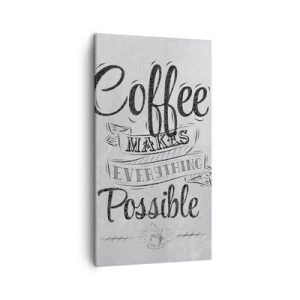 Canvas picture - How Not to Love Coffee - 45x80 cm