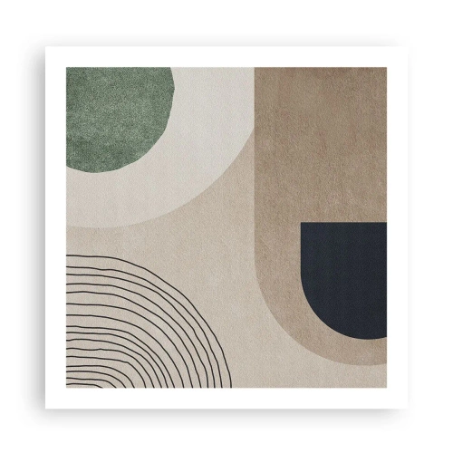 Poster - Gentleness of an Oval - 60x60 cm