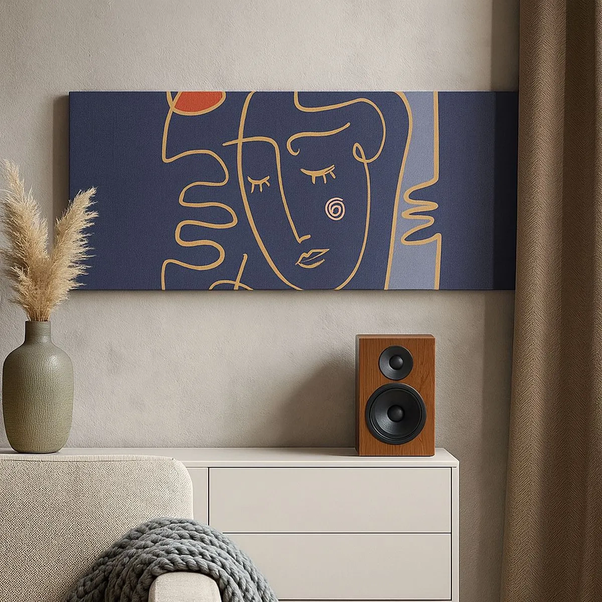 Canvas picture - Deeply In Thoughts - 100x40 cm