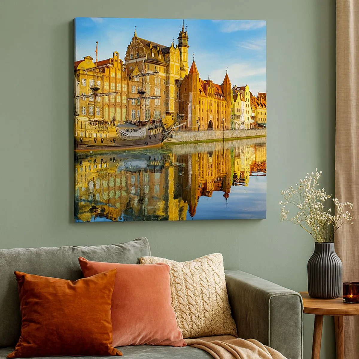 Canvas picture - Mirror Reflection of the Past - 30x30 cm