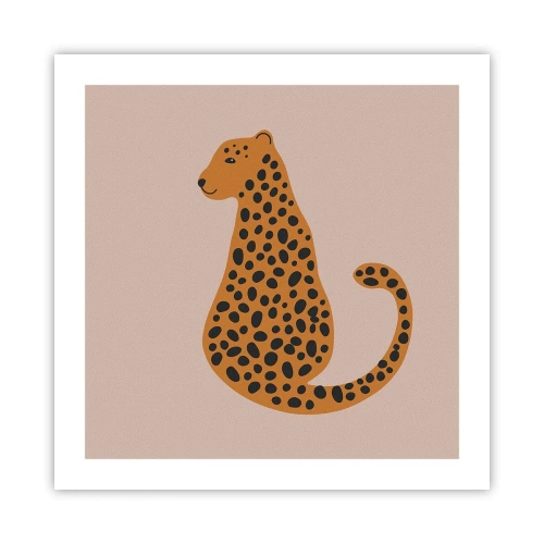 Poster - Leopard Print Is Fashionable - 50x50 cm