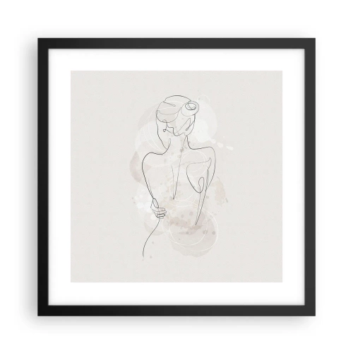 Poster in black frame - Like a Sensitive Instrument - 40x40 cm