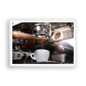 Poster in white frmae - Good Moment of the Day - 100x70 cm