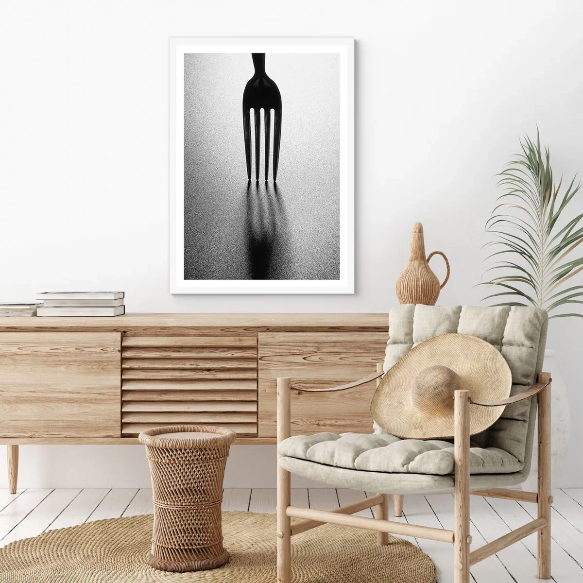 Poster in white frmae - Light and Shade - 70x100 cm
