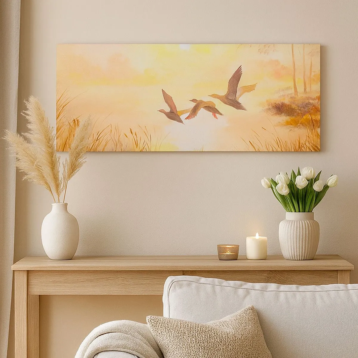 Canvas picture - Beginning of a Distant Journey - 100x40 cm