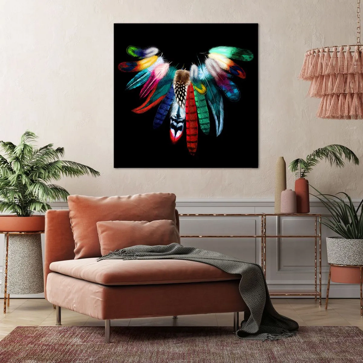 Canvas picture - Indian Necklace - 40x40 cm