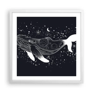 Poster in white frmae - In the Ocean of Universe - 50x50 cm