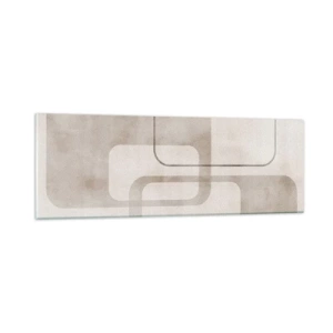 Glass picture - Geometrical Grout - 90x30 cm