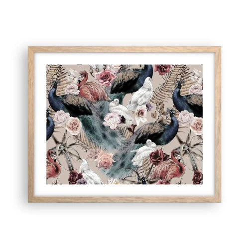 Poster in light oak frame - In Palace Garden - 50x40 cm