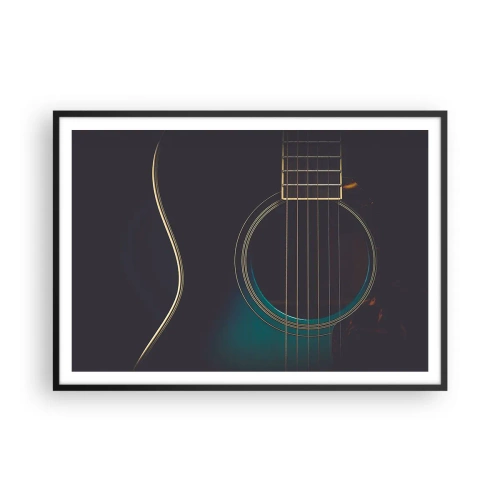 Poster in black frame - A Moment Before It Sounds - 100x70 cm