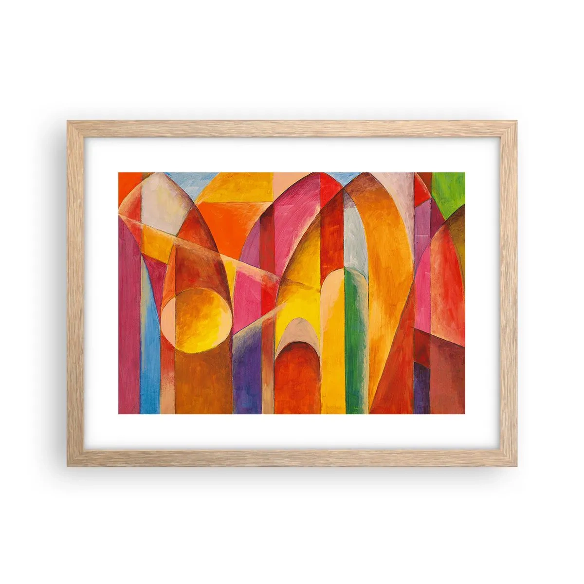 Poster in light oak frame - Cathedral of the Sun - 40x30 cm