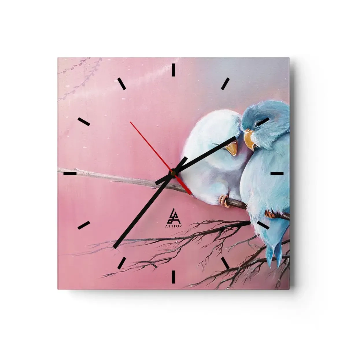 Wall clock - Clock on glass - What Can We Add? - 30x30 cm