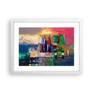 Poster in white frmae - Relations and Emotions - 40x30 cm