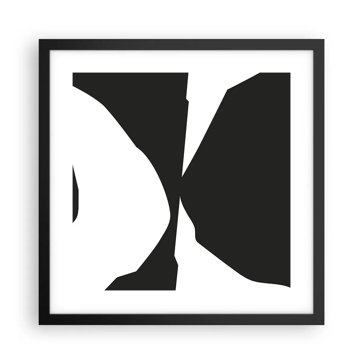 Poster in black frame - Positive - Negative - 40x40 cm