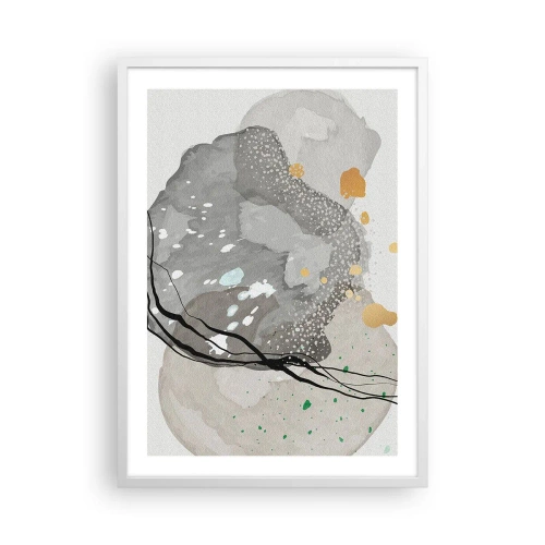 Poster in white frmae - Organic Composition - 50x70 cm