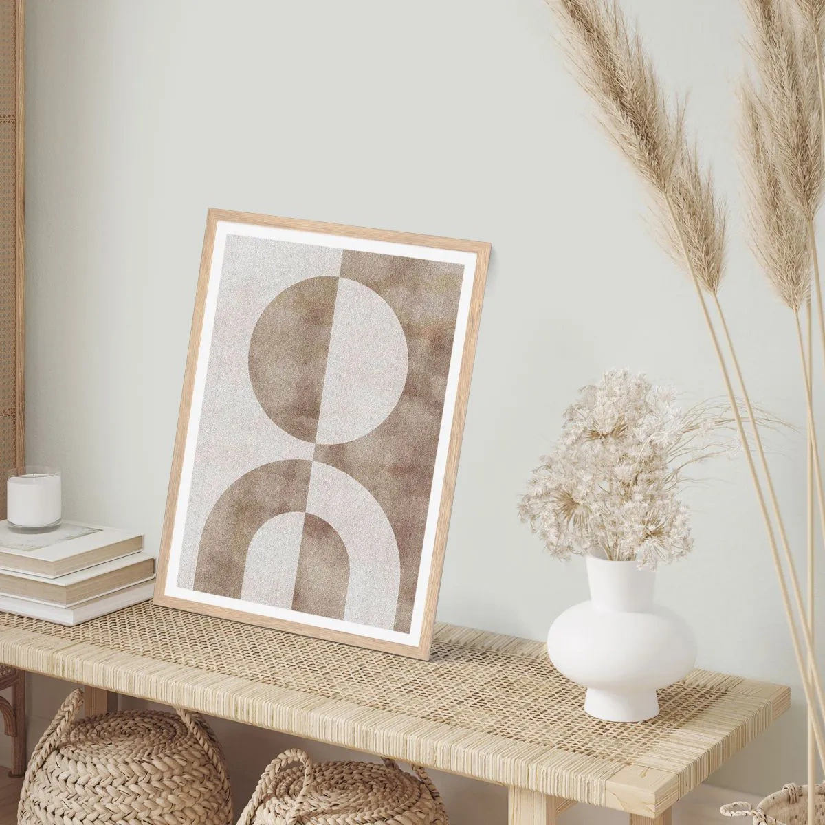 Poster in light oak frame - Similarities and Differences - 30x40 cm