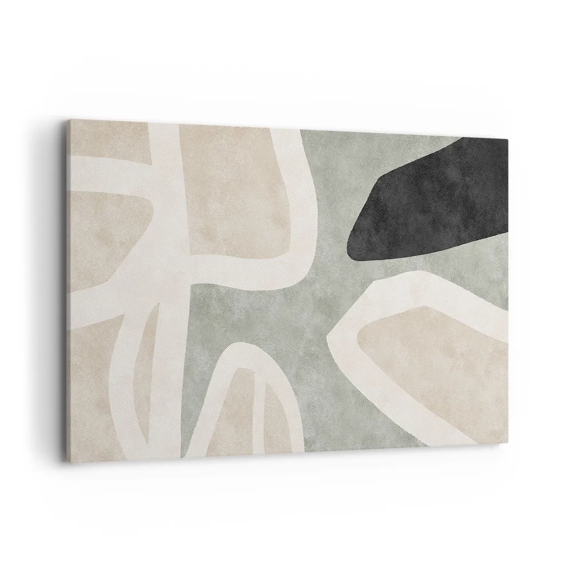 Canvas picture - Composition with a Black Motif - 120x80 cm