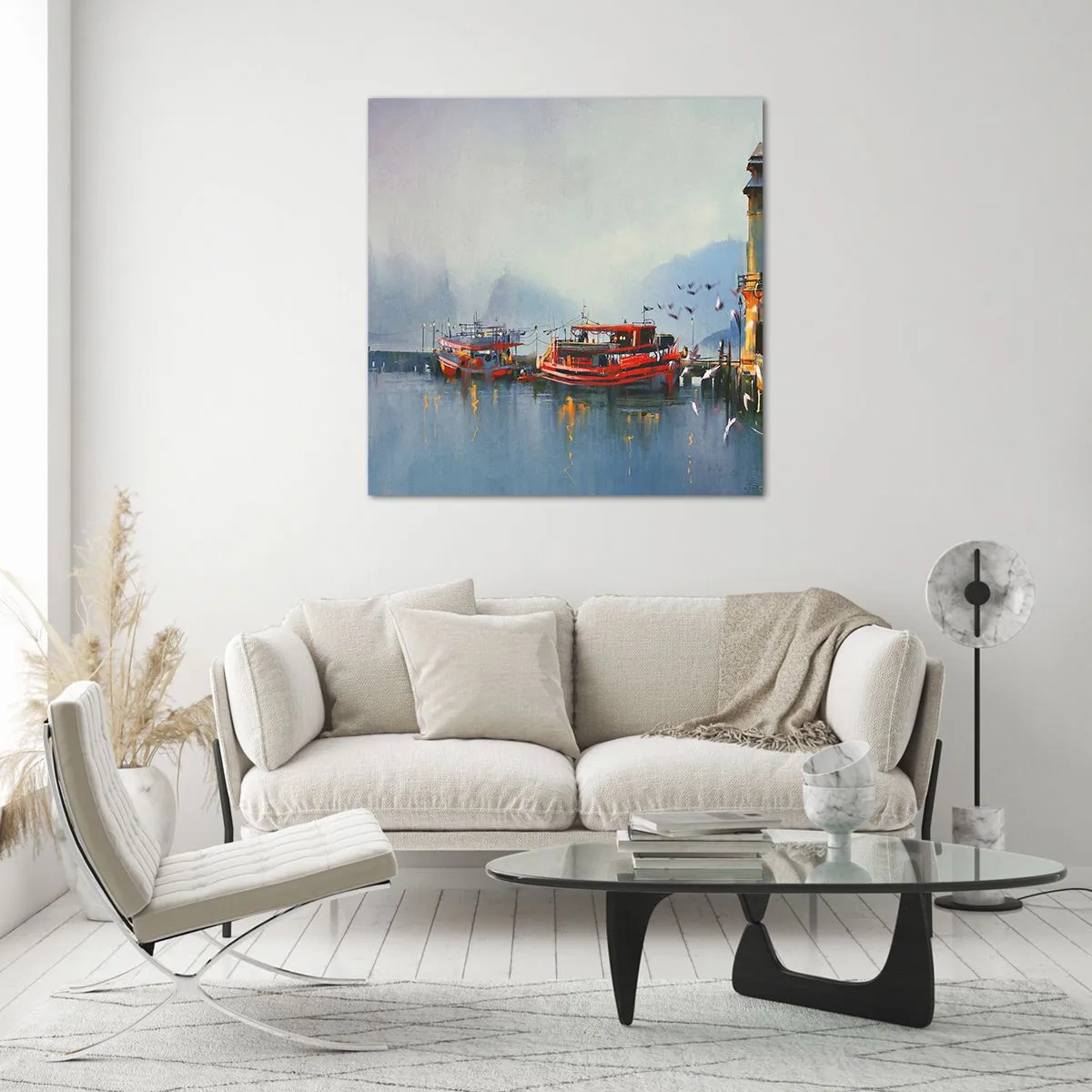 Glass picture - At the End of the World - 70x70 cm