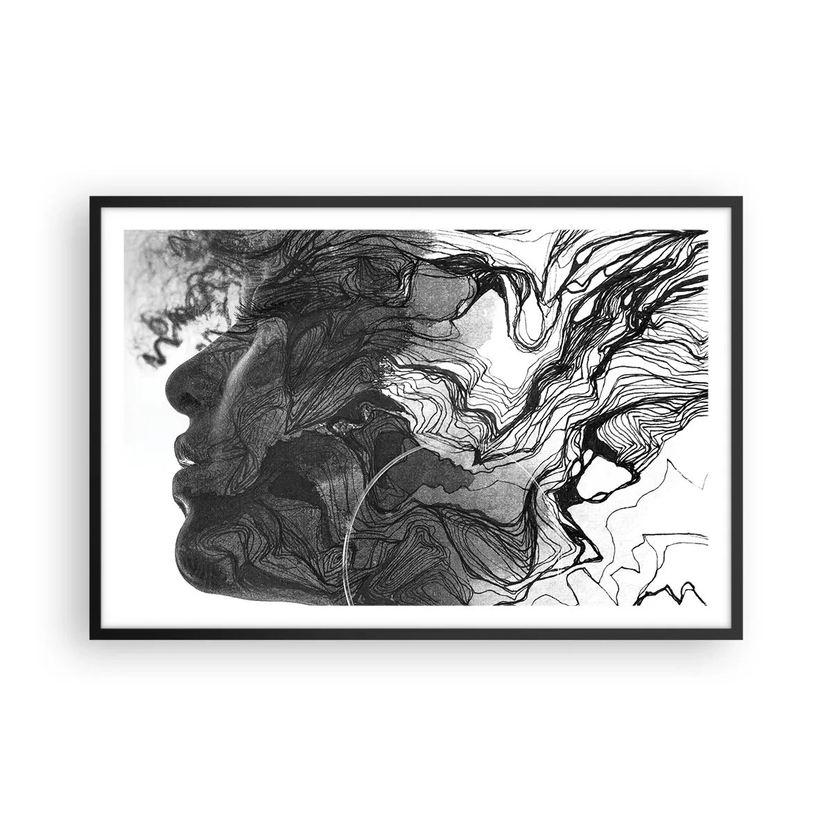 Poster in black frame - Wrapped up in Dreams - 91x61 cm