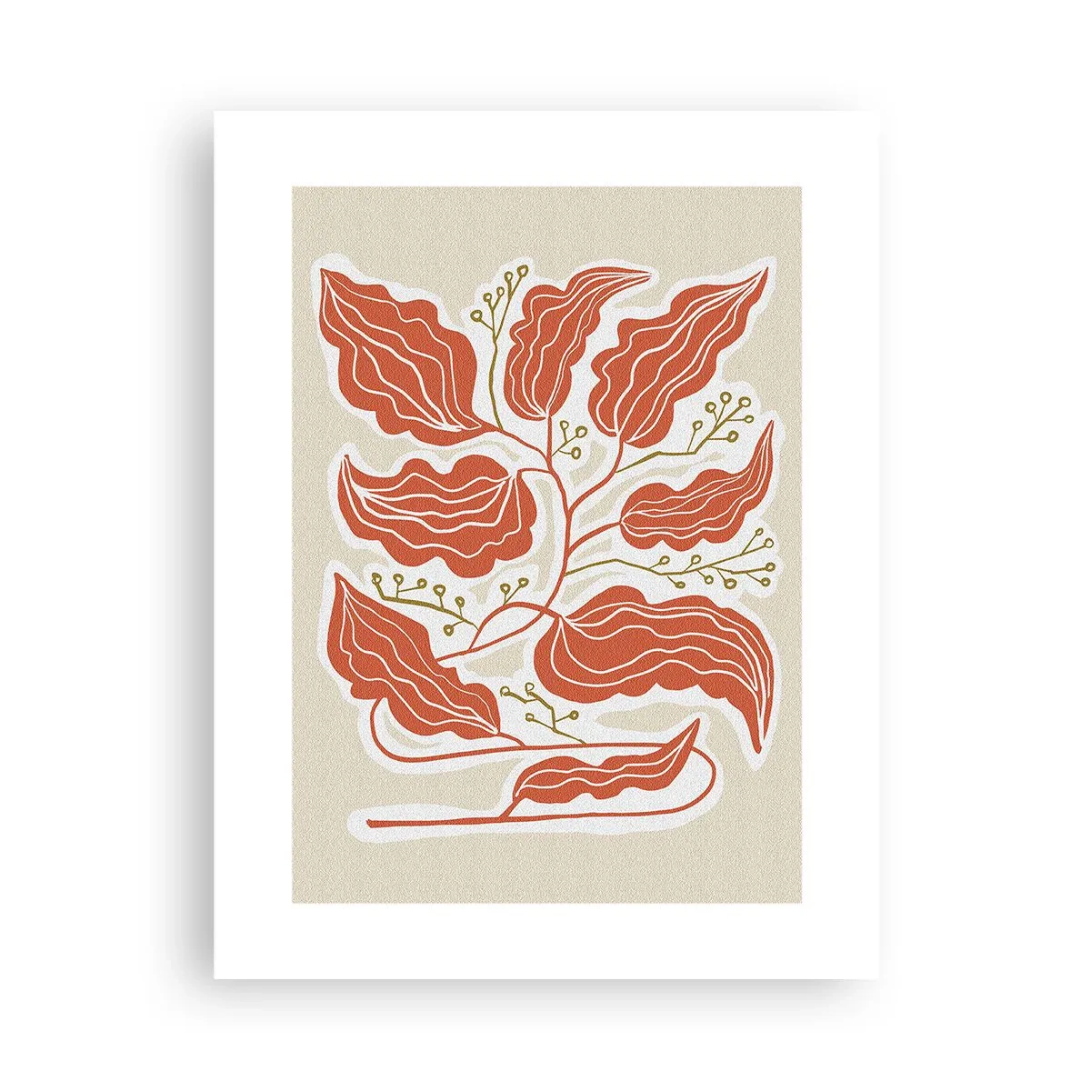 Poster - Folk and Coral - 30x40 cm