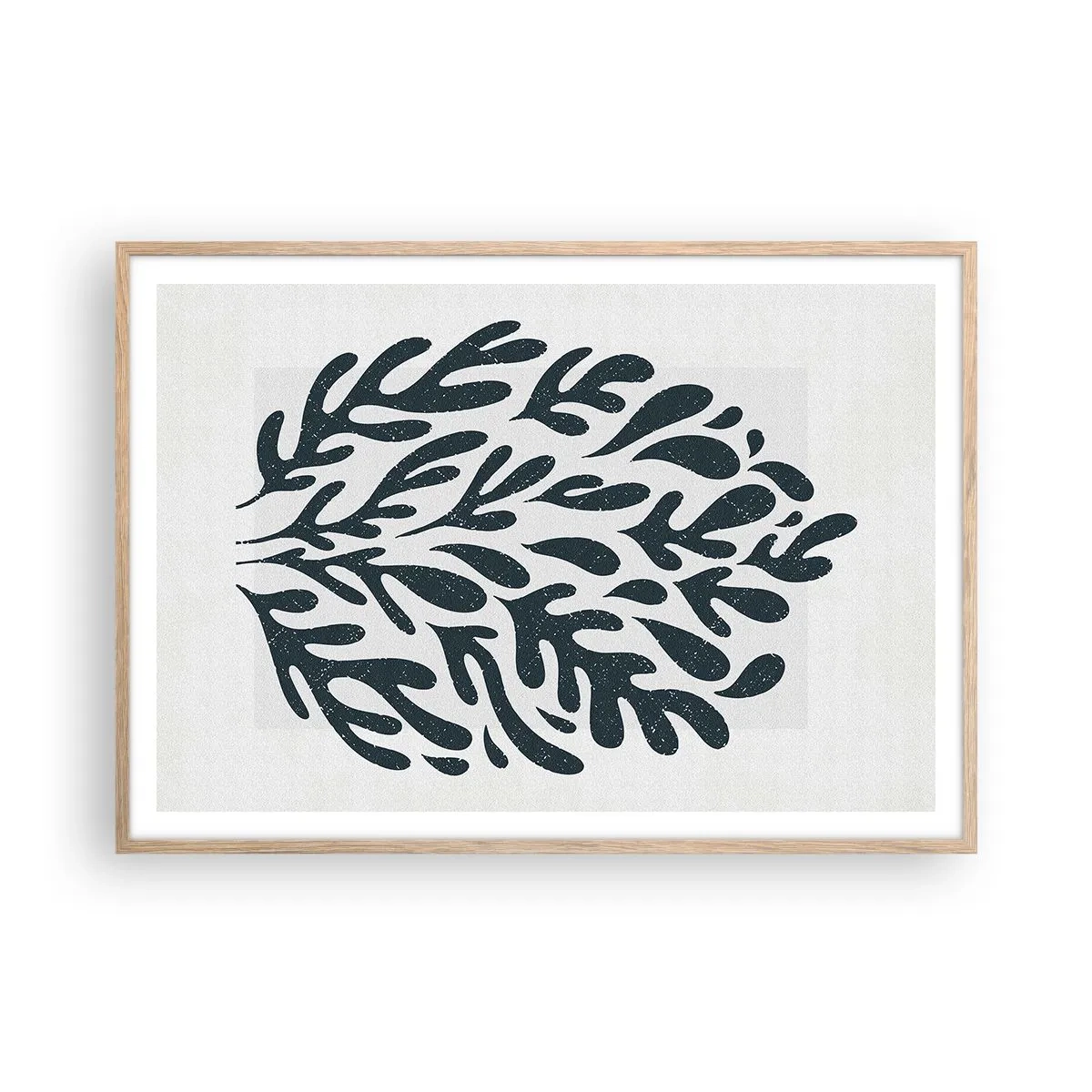 Poster in light oak frame - Shapes of Nature - 100x70 cm
