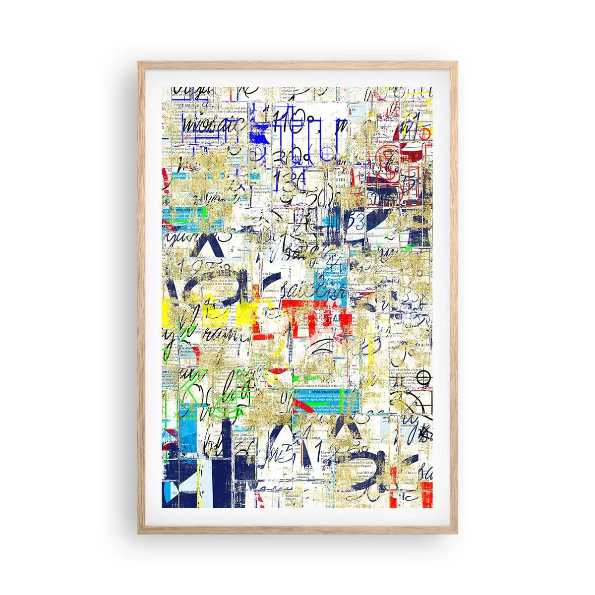 Poster in light oak frame - Feast for the Eyes - 61x91 cm