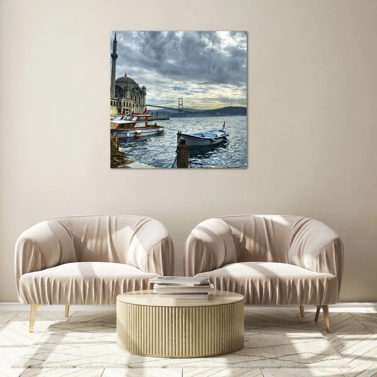 Glass picture - Between Worlds - 50x50 cm