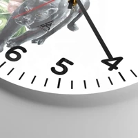 Clock face with numbers