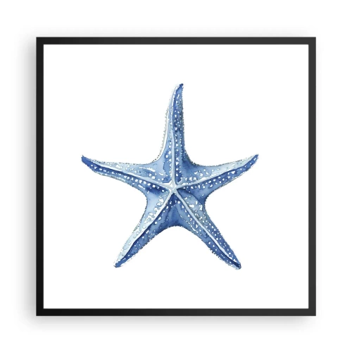 Poster in black frame - Sea Star - 60x60 cm