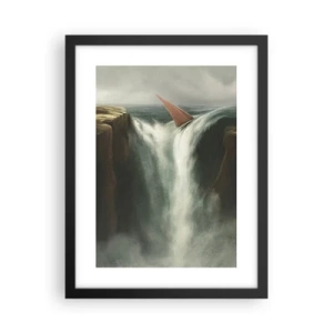 Poster in black frame - Life Warning - 30x40 cm
