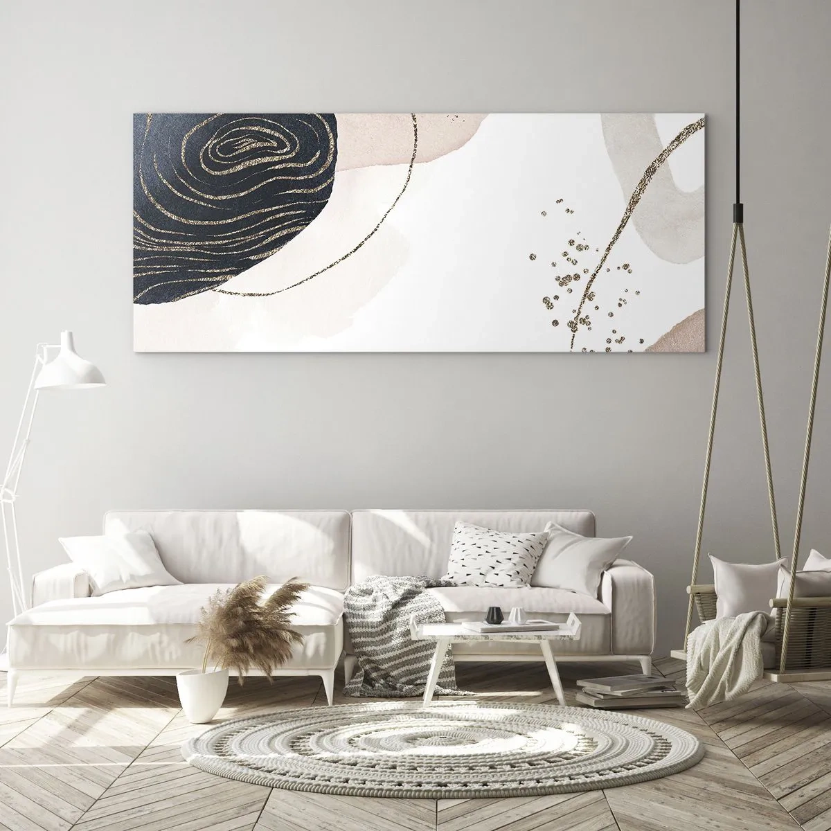 Glass picture - Everything Flows - 120x50 cm