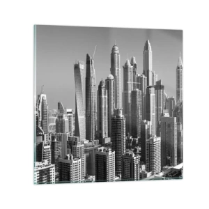 Glass picture - City over a Desert - 60x60 cm
