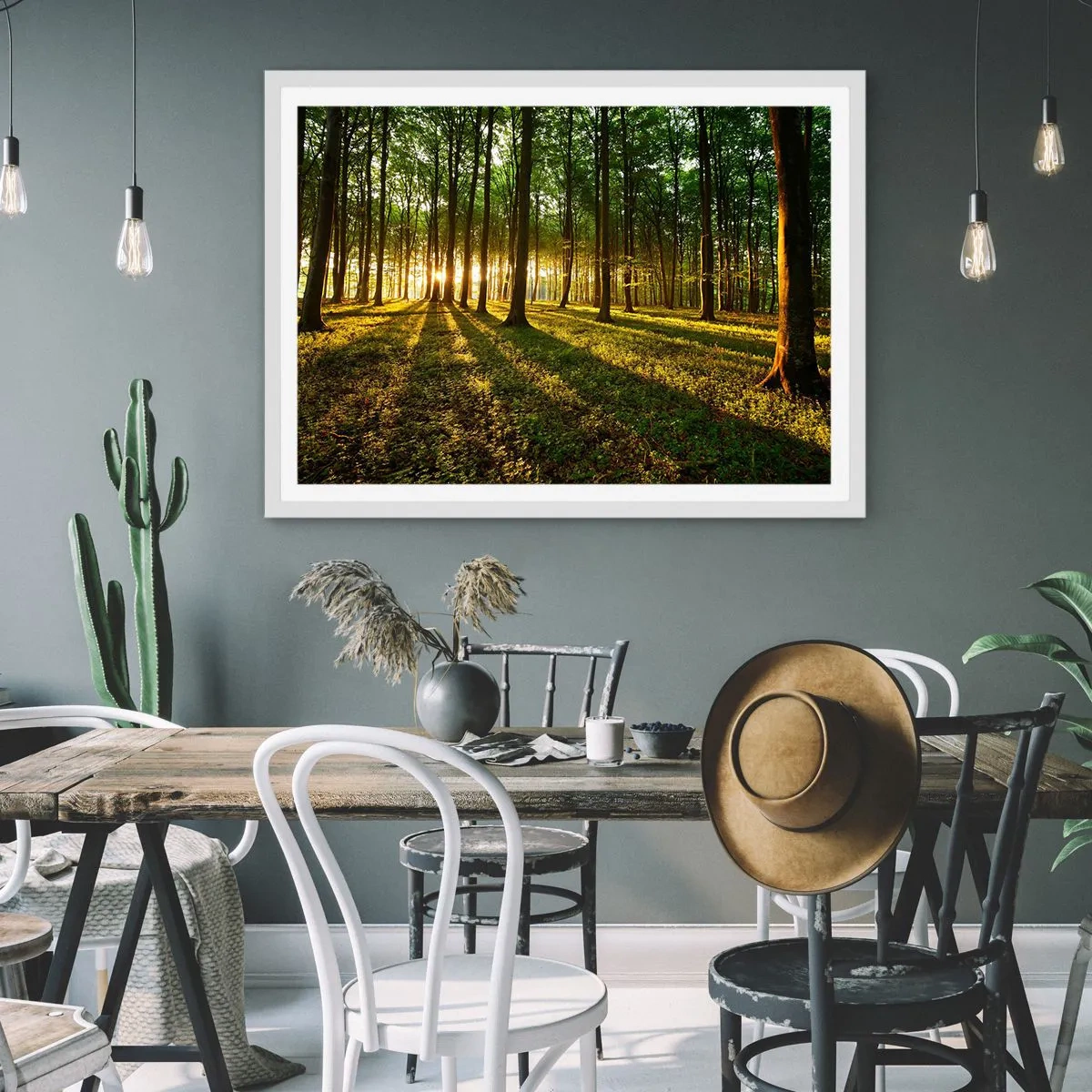Poster in white frmae - Photography of All Springs - 50x40 cm