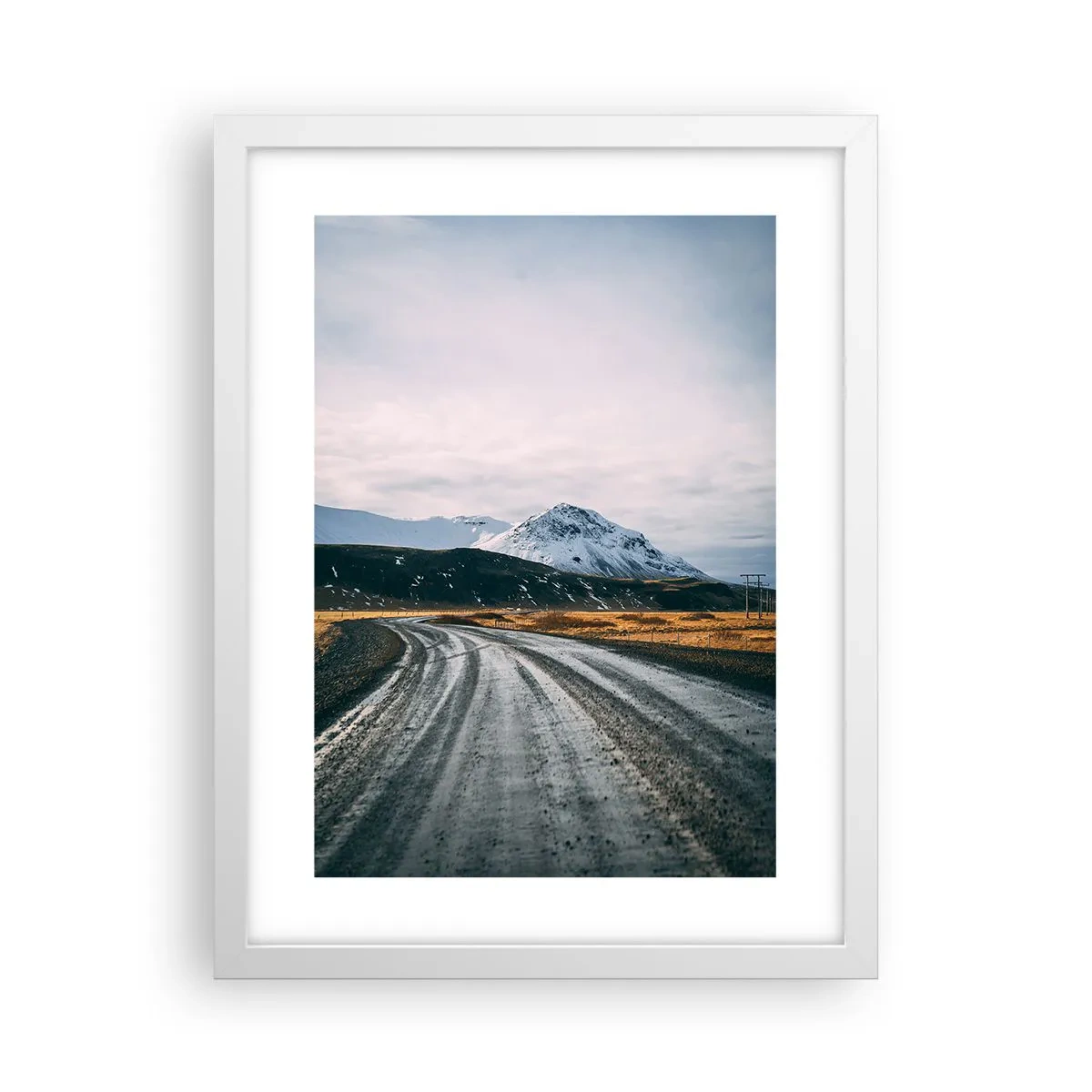 Poster in white frmae - In Icelandic Climate - 30x40 cm