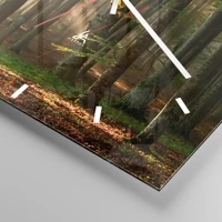 Clock face with lines