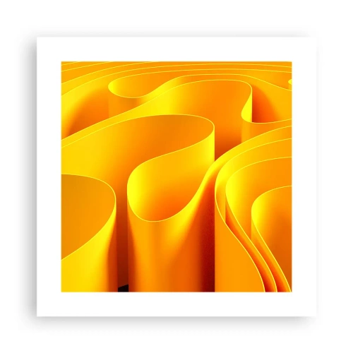 Poster - Like Waves of the Sun - 40x40 cm