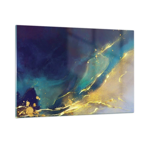 Glass picture - Golden Flood - 120x80 cm
