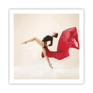 Poster - Red and Black - 60x60 cm