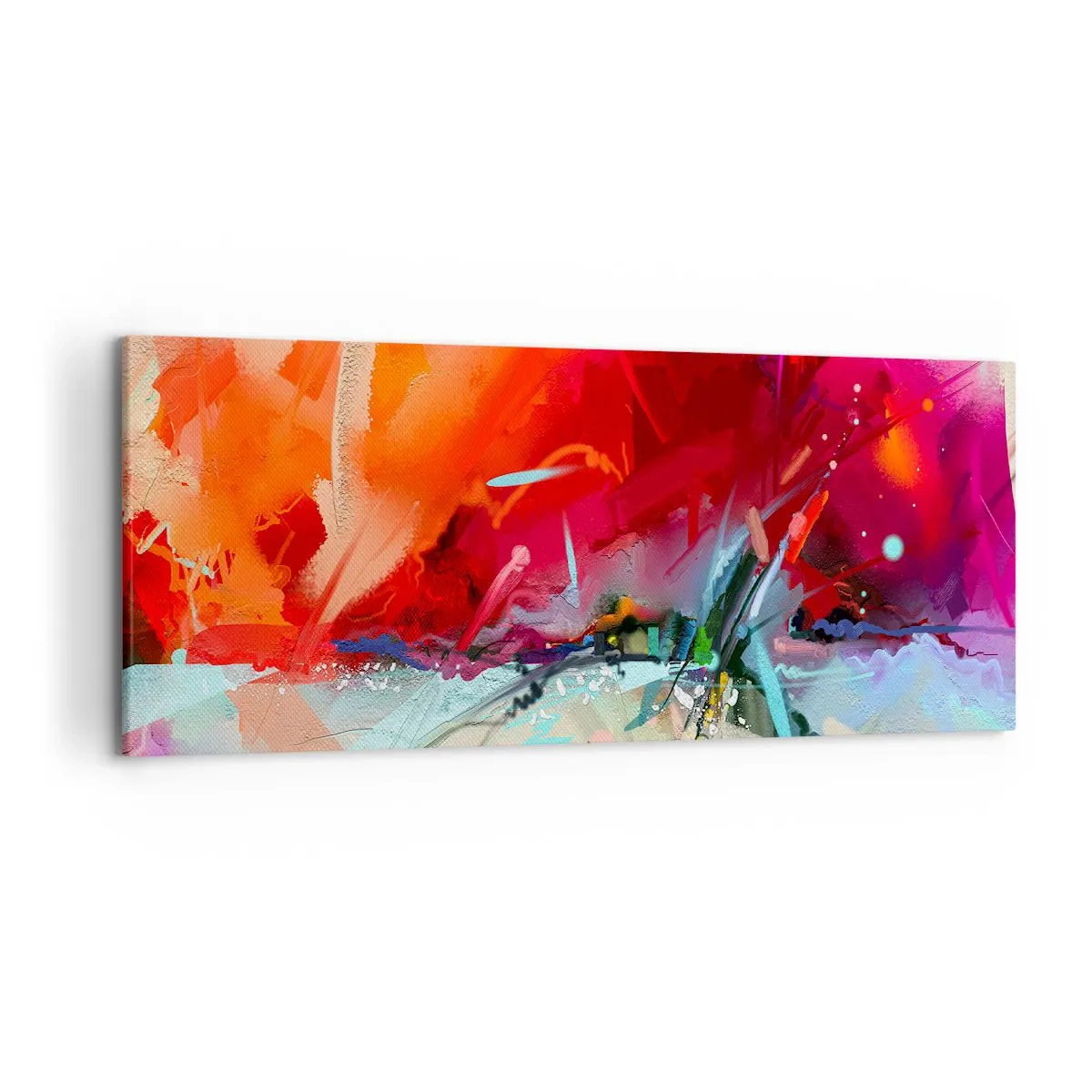 Canvas picture - Explosion of Lights and Colours - 120x50 cm