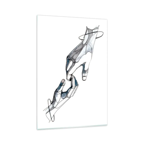 Glass picture - Good Gesture - 80x120 cm