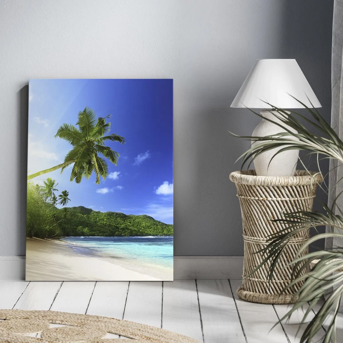 Canvas picture - Mild Touch of the Tropics - 55x100 cm