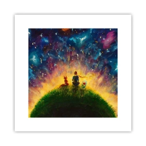 Poster - Love and Friendship - Whole World - 30x30 cm