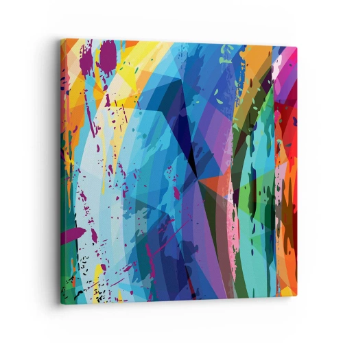 Canvas picture - Outburst of Colours - 30x30 cm