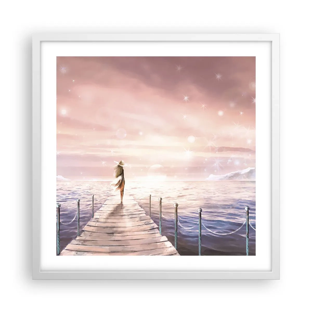 Poster in white frmae - In a Dream World - 50x50 cm