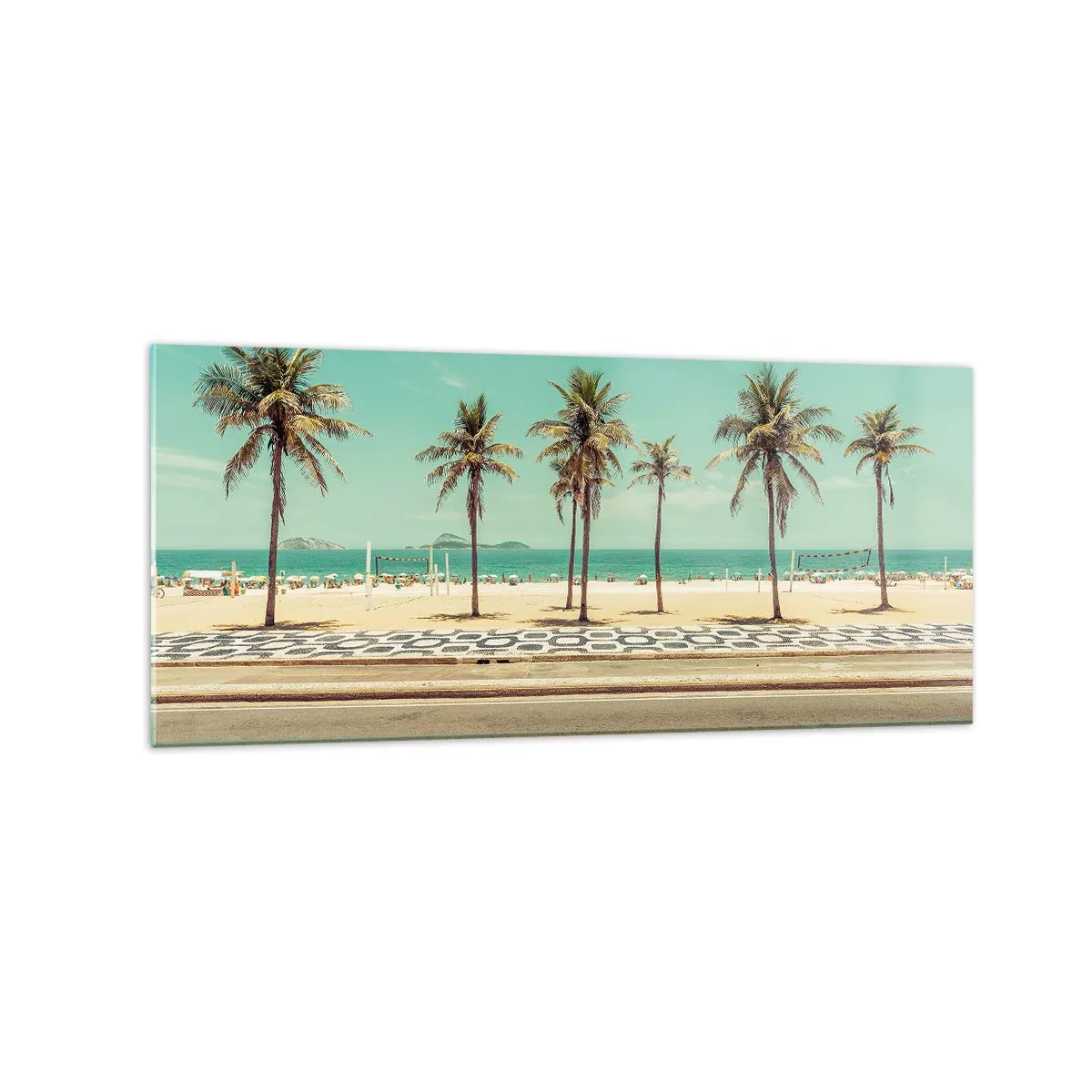 Glass picture - By the Beach - 120x50 cm